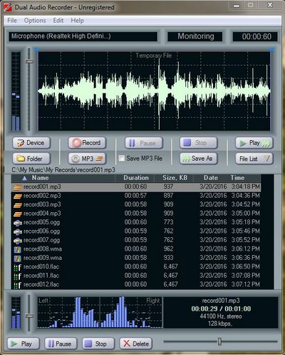 Скачать AdroSoft - Dual Audio Recorder 1.4 x86 x64 [12.10.2011, ENG] бесплатно