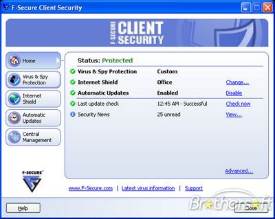 Скачать F-Secure Anti-Virus Client Security 8.01 Build 133 + кейген бесплатно
