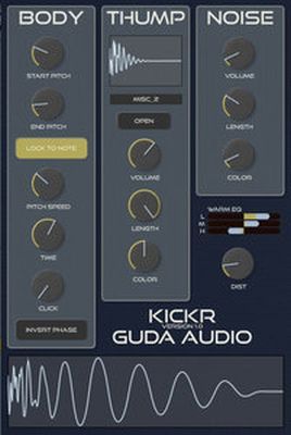 Скачать Guda Audio - KickR 1.1 VSTi, AU WIN.OSX x86 x64 [05.2015] бесплатно