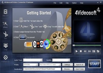 Скачать 4Videosoft Video Converter Platinum 3.3.10 бесплатно