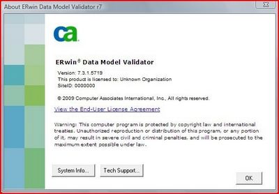 Скачать AllFusion ERwin Data Modeler 7.3 (ERwin) + ERwin Validator 7.3 бесплатно