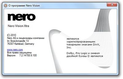 Скачать Nero Vision Xtra 7.2.15400.16.100 v2 (Ru-En) RePack by MKN [Release: 19.02.2011] бесплатно