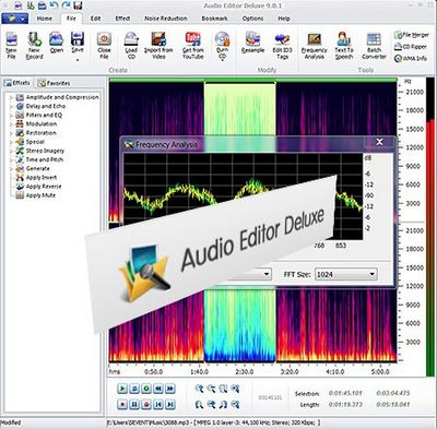 Скачать Audio Editor Deluxe 9.9.2 x86 [2014, ENG] бесплатно