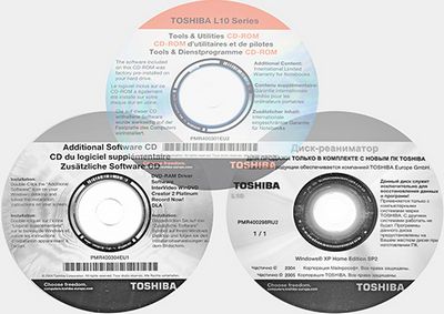 Скачать Диски восстановления системы для ноутбука Toshiba Satellite M30 - 354 бесплатно
