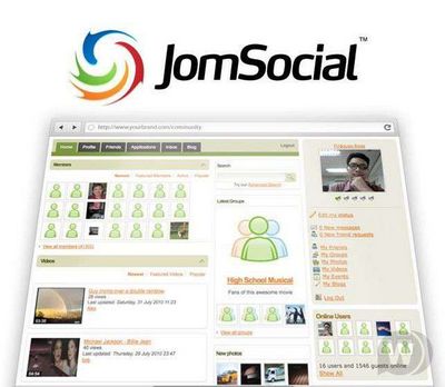 Скачать JomSocial 1.8.8 RU бесплатно