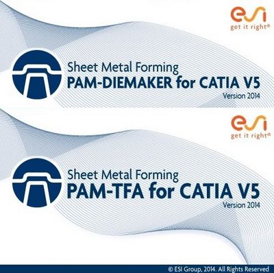 Скачать ESI PAM-DIEMAKER + PAM-TFA 2014.0 for CATIA V5 R19-22 Win64 [2011, ENG] бесплатно
