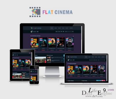 Скачать Flat Cinema - адаптивный кино шаблон для [DLE 10.x-11.3] бесплатно