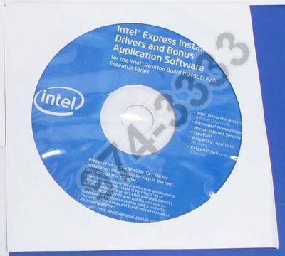 Скачать Образ оригинального диска Intel@ Express Installer Drivers and Bonus Application Software for the Intel@ Desktop Board D945gclf2d Essential Series 4.8 x86+x64 [2009, RUS] бесплатно
