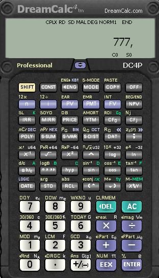 Скачать DreamCalc Универсальный калькулятор [2011, ENG] бесплатно