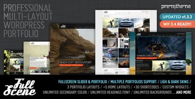 Скачать FullScene - Portfolio / Photography Theme [WordPress] бесплатно