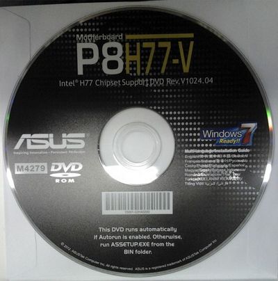 Скачать Оригинальный диск от материнской платы ASUS P8H77-V 1024.04 M4279 x86+x64 [2012, MULTILANG +RUS] бесплатно