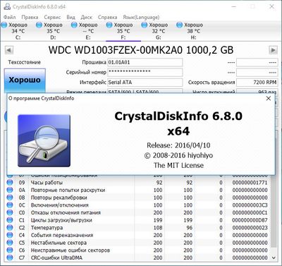 Скачать CrystalDiskInfo 2.7.0 Final + Portable бесплатно