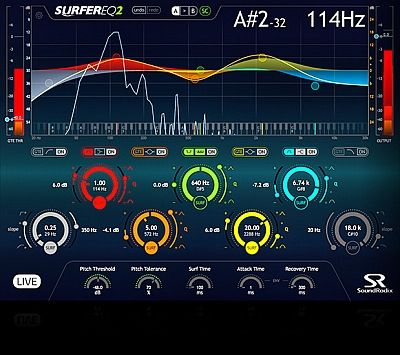 Скачать Sound Radix - SurferEQ 2.0.2 VST, VST3, RTAS, AAX x86 x64 [24.12.2017] бесплатно
