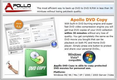 Скачать Apollo DVD Copy v4.8.10 бесплатно