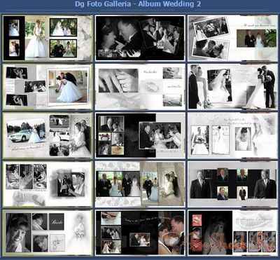 Скачать DG Foto Art Свадебные шаблоны Vol.15 бесплатно