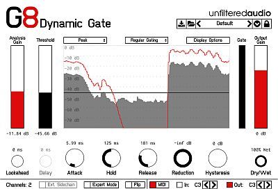 Скачать Unfiltered Audio - G8 Dynamic Gate 1.3.1 VST, VST3, AAX x86 x64 [10.2017] бесплатно