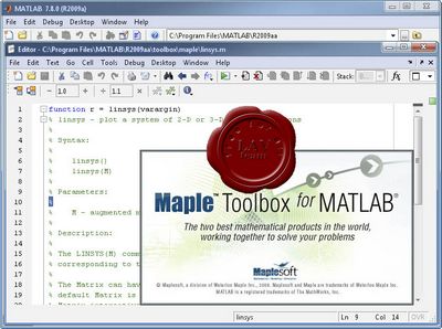 Скачать Maple Toolbox for MATLAB 11 бесплатно
