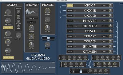 Скачать Guda Audio - DrumR 2.4 VSTi, AU WIN.OSX x86 x64 [11.2017] бесплатно