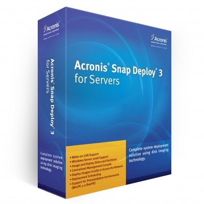 Скачать Acronis SnapDeploy PC & Server c Universal Deploy 3.0 (Русский: 3470; English, German, France: 3501) бесплатно