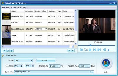 Скачать Xilisoft AVI MPEG Joiner 1.0.34.0904 бесплатно