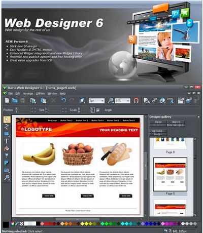 Скачать Xara Web Designer 6.0.0.12008 + Templates бесплатно